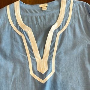 J CREW TUNIC STYLE COTTON TOP SIZE LARGE